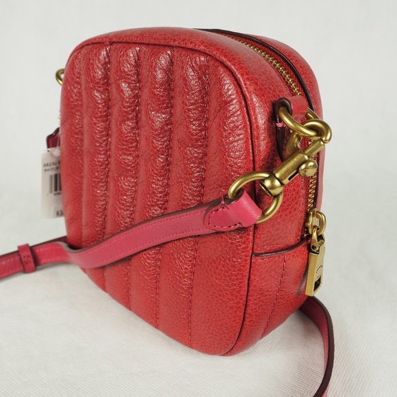 Coach Women's Kat Camera Bag Quilting Polished Grain Leather Dusty Pink 88230 - Picture 5 of 11